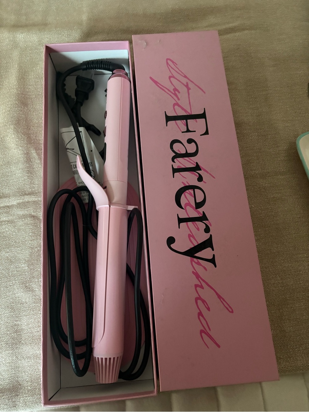 Fairy Styled Pink Curling Iron for Women
